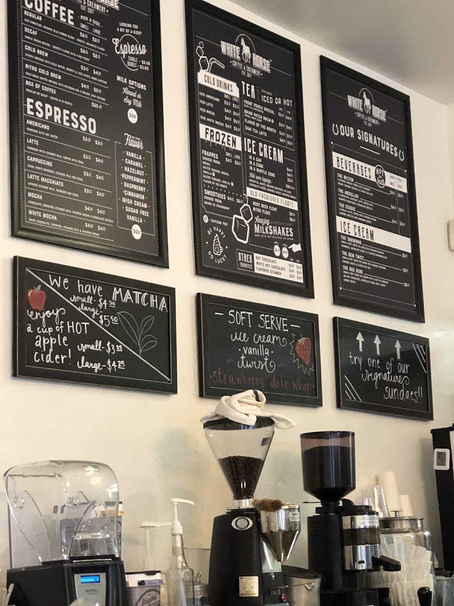 Menu White Horse Coffee & Creamery-5